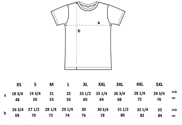 Tee shirt size clearance guide