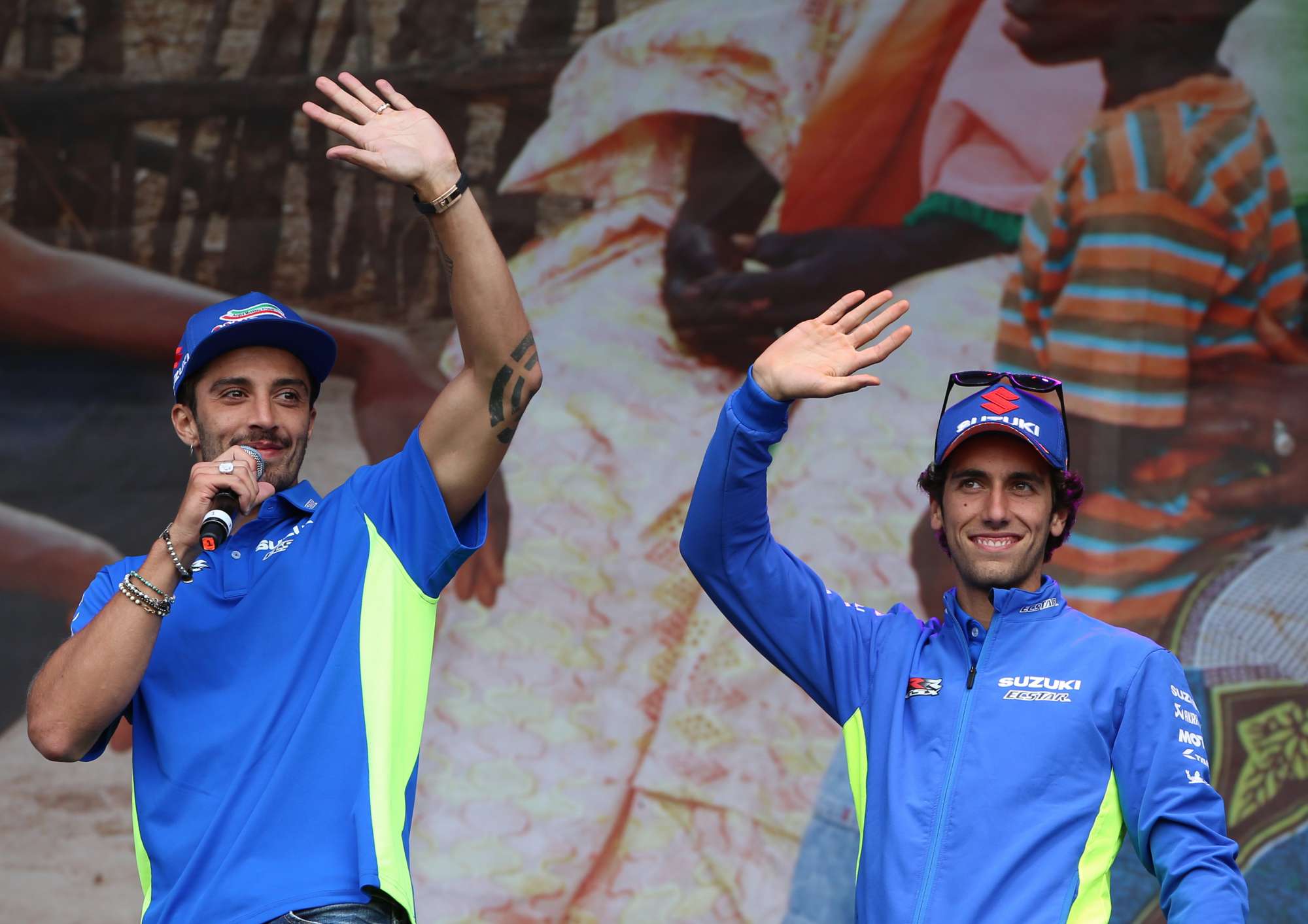 Andrea Iannone Alex Rins Silverstone Day of Champions Two Wheels for Life MotoGP