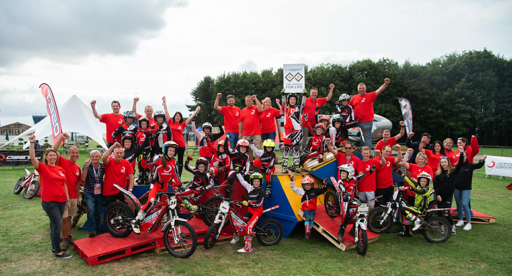 Two Wheels for Life MotoGP Silverstone Support Sign