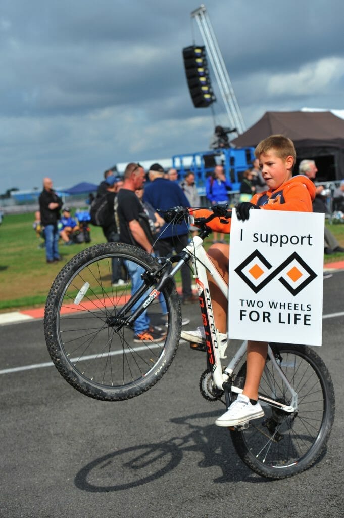 Fan Support Sign Day of Champions Silverstone MotoGP Two Wheels for Life