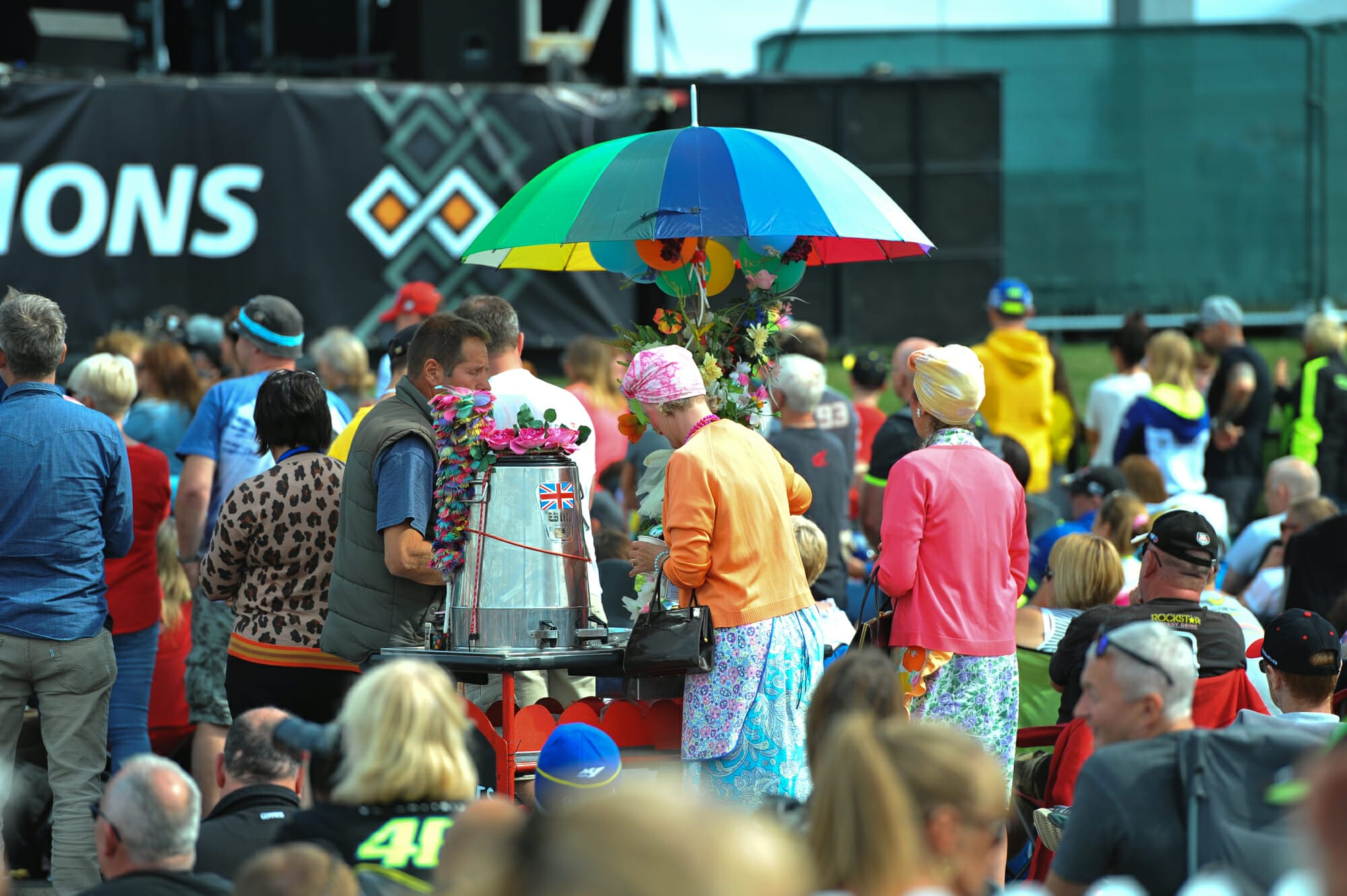 Tea Ladies Silverstone MotoGP Day of Champions Two Wheels for Life
