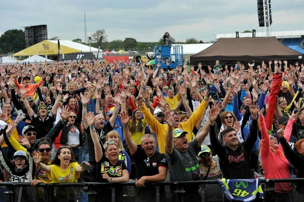 Crowd Silverstone MotoGP Day of Champions Two Wheels for Life