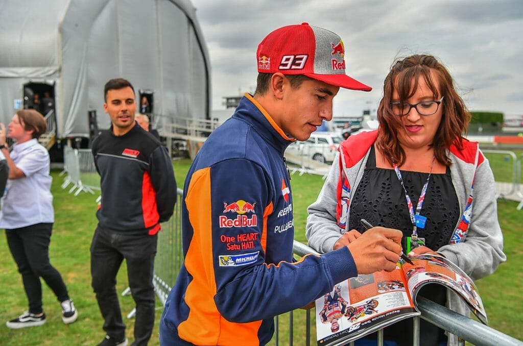 Marc Marquez Autograph Two Wheels for Life MotoGP Silverstone Day of Champions 2018