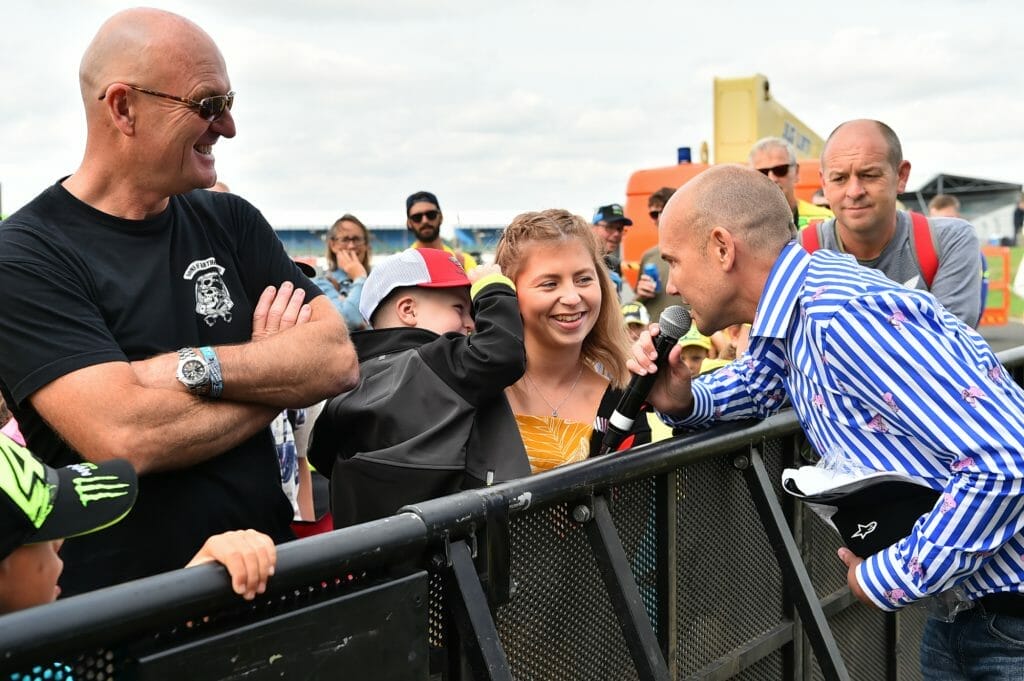 Michael Hill Audience Day of Champions Silverstone MotoGP Two Wheels for Life