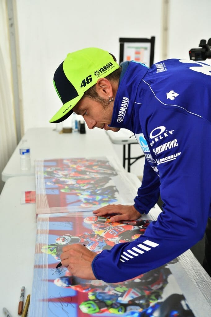 Valentino Rossi Autograph Silverstone Day of Champions Two Wheels for Life MotoGP