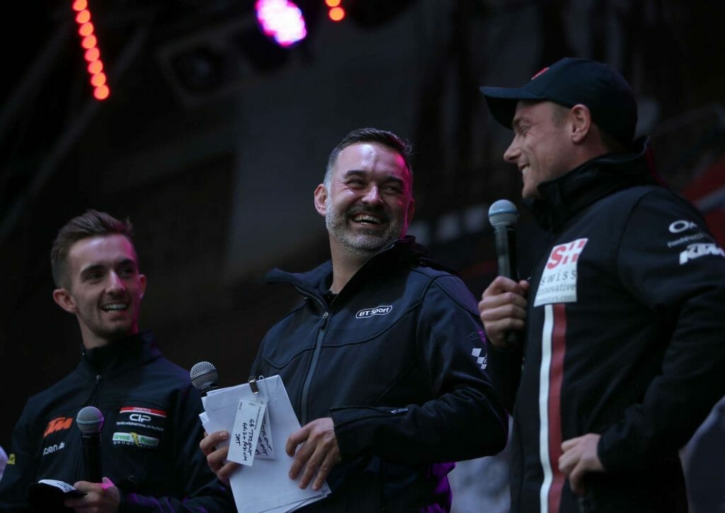 Sam Lowes Gavin Emmett John McPhee Silverstone Day of Champions Two Wheels for Life MotoGP