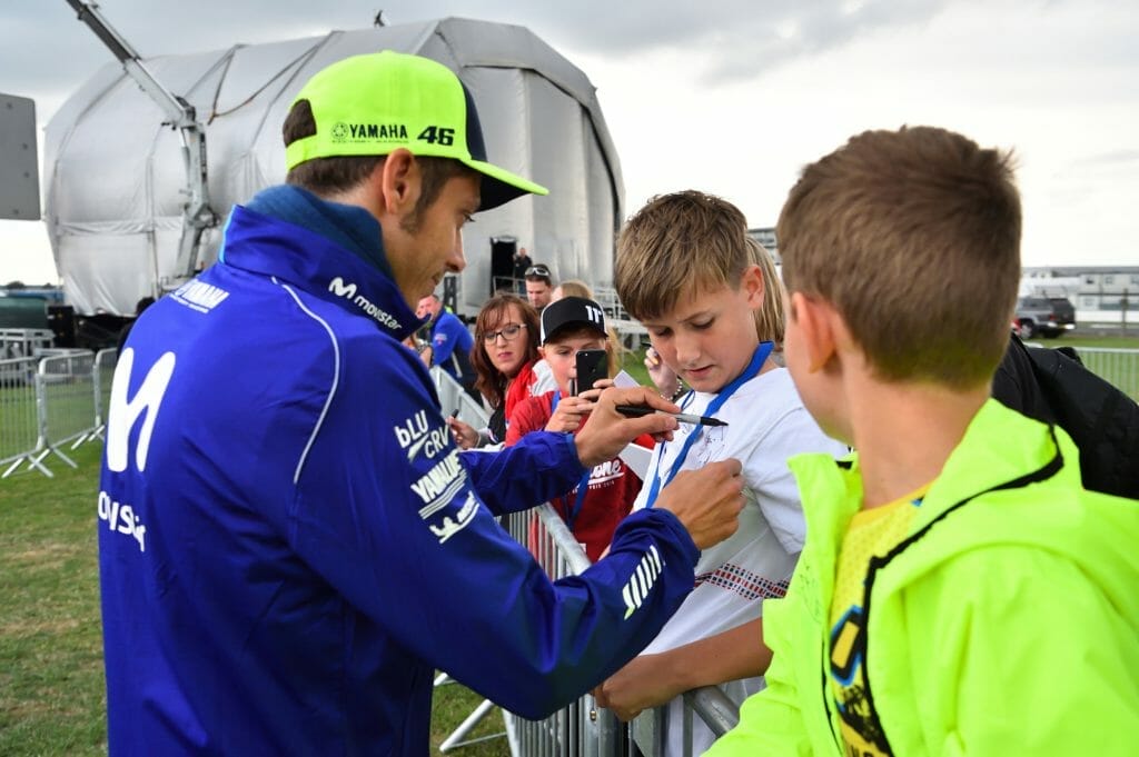 Valentino Rossi Fans Two Wheels for Life MotoGP Silverstone Day of Champions 2018
