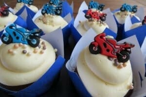Motorcycle cupcakes