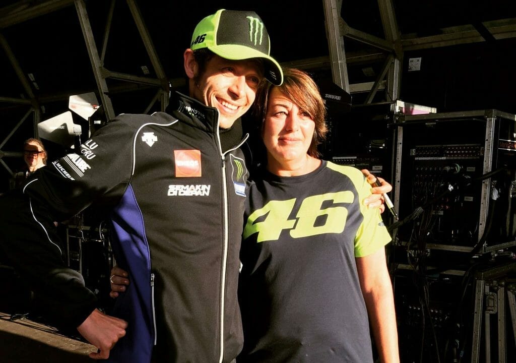 Rose Carter's selfie with Rossi, which her husband paid 3100 for at auction