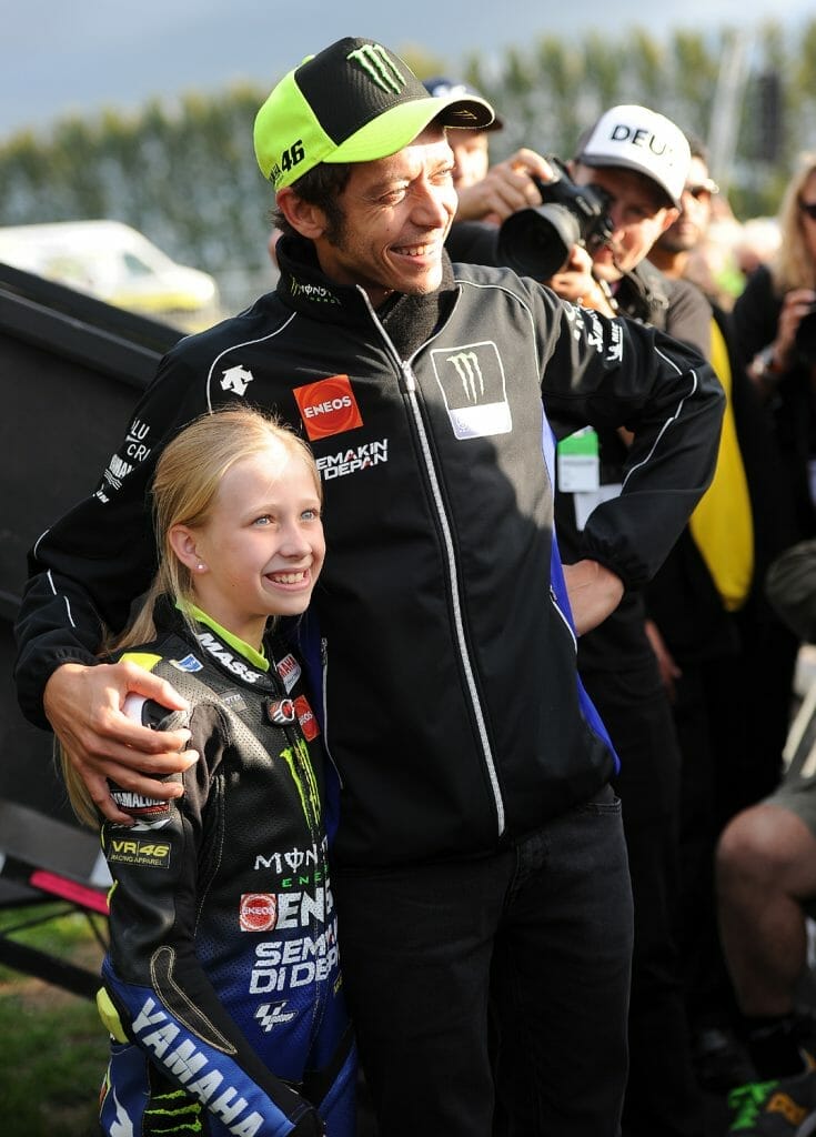 Mini-Rossi meets the real Rossi!
