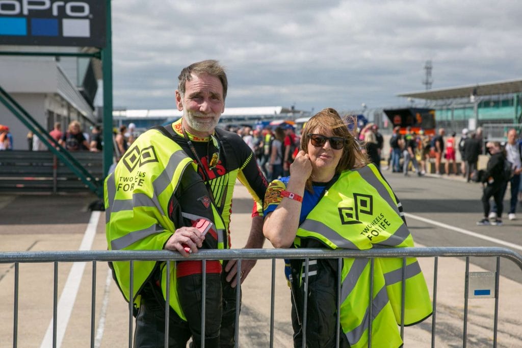 The wonderful Two Wheels Volunteers