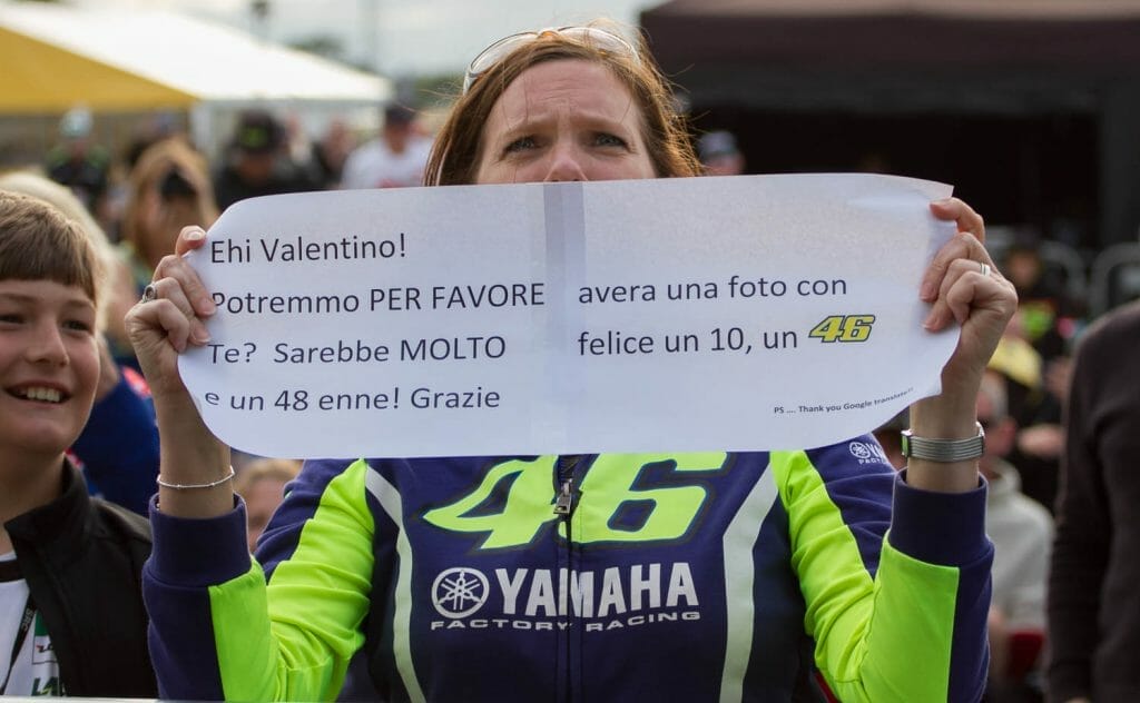 A message to Rossi