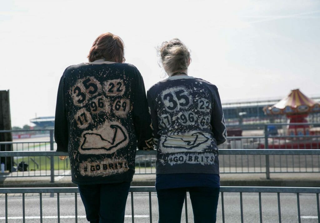 Home made tees in support of British Riders