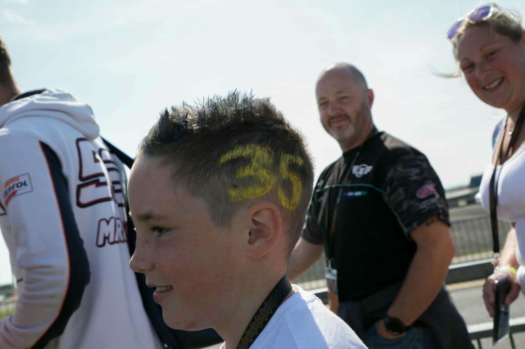 Young Cal Crutchlow fan