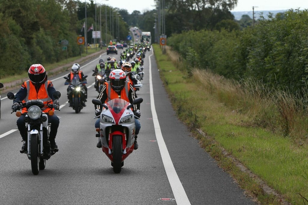 150 riders took to the road on this year's ride-in