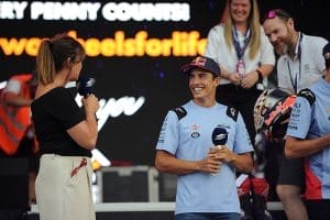 Suzi Perry interviews Marc Marquez